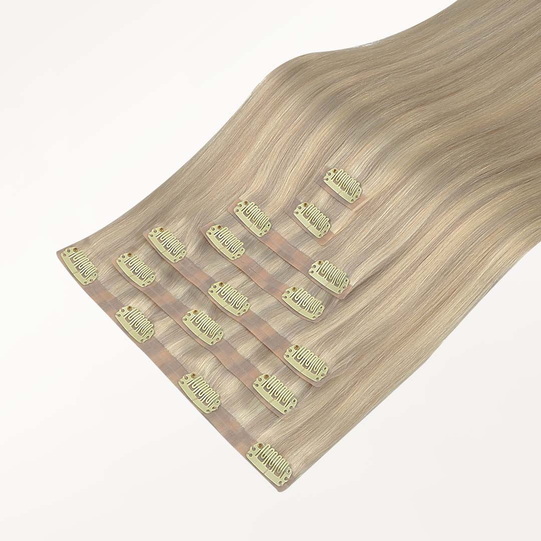 Ash Blonde Highlights (17A/60A) Seamless Clip-Ins (130g-160g) - Image 4