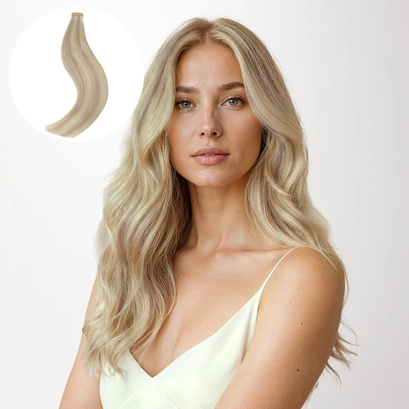 Ash Blonde Highlights (17A/60A) Tape-Ins 50g