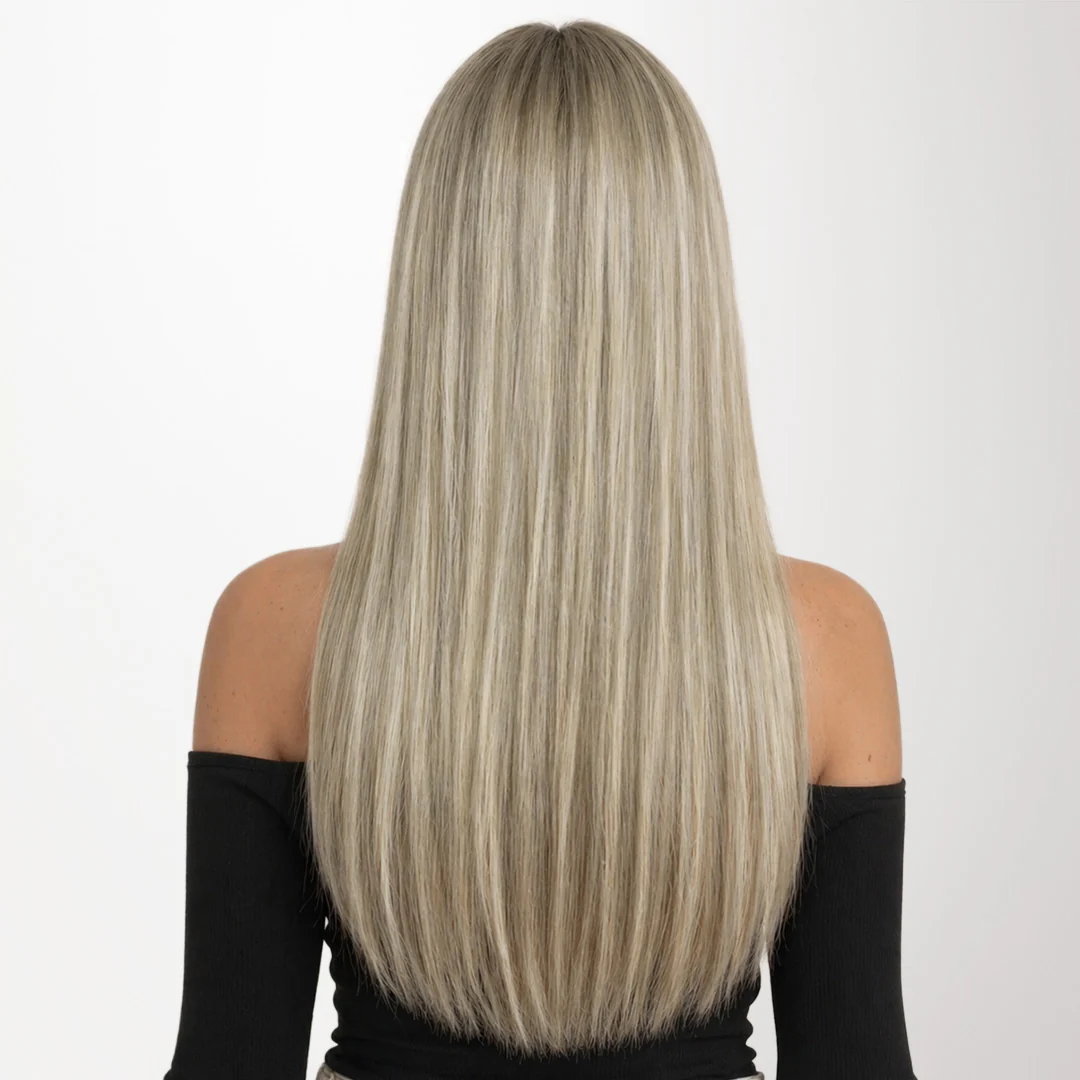 Ash Blonde Highlights (17A/60A) Butterfly Weft Hair Extensions (100g-160g) - Image 12