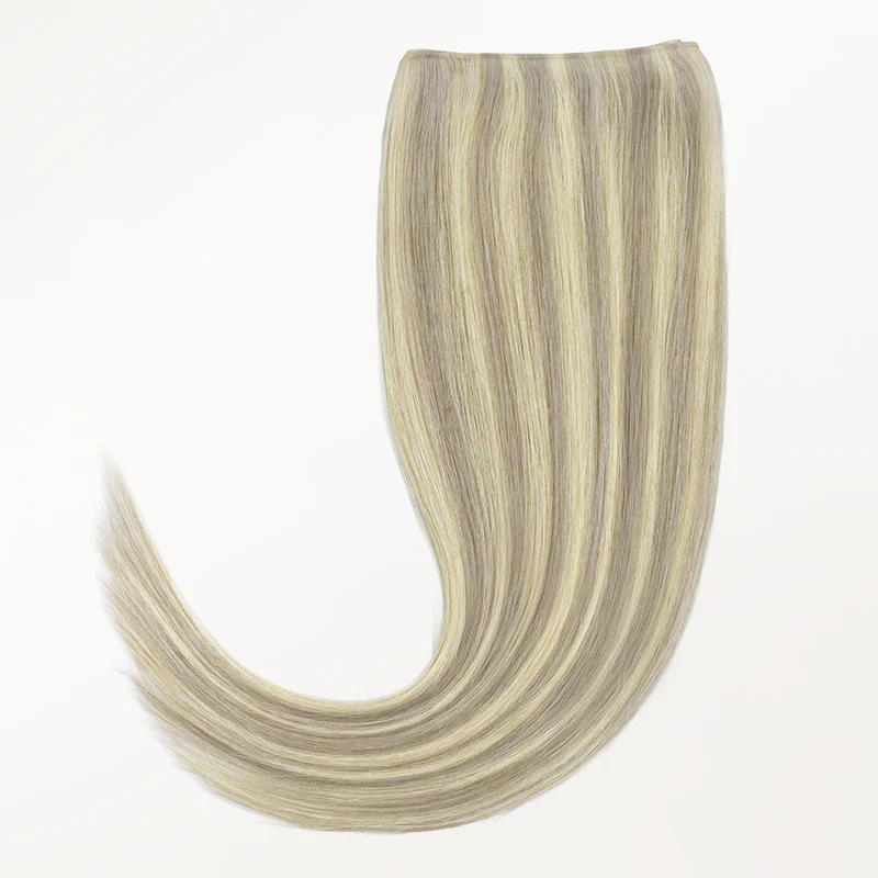 Ash Blonde Highlights (17A/60A) Genius Tape Weft Hair Extensions 60g - Image 8