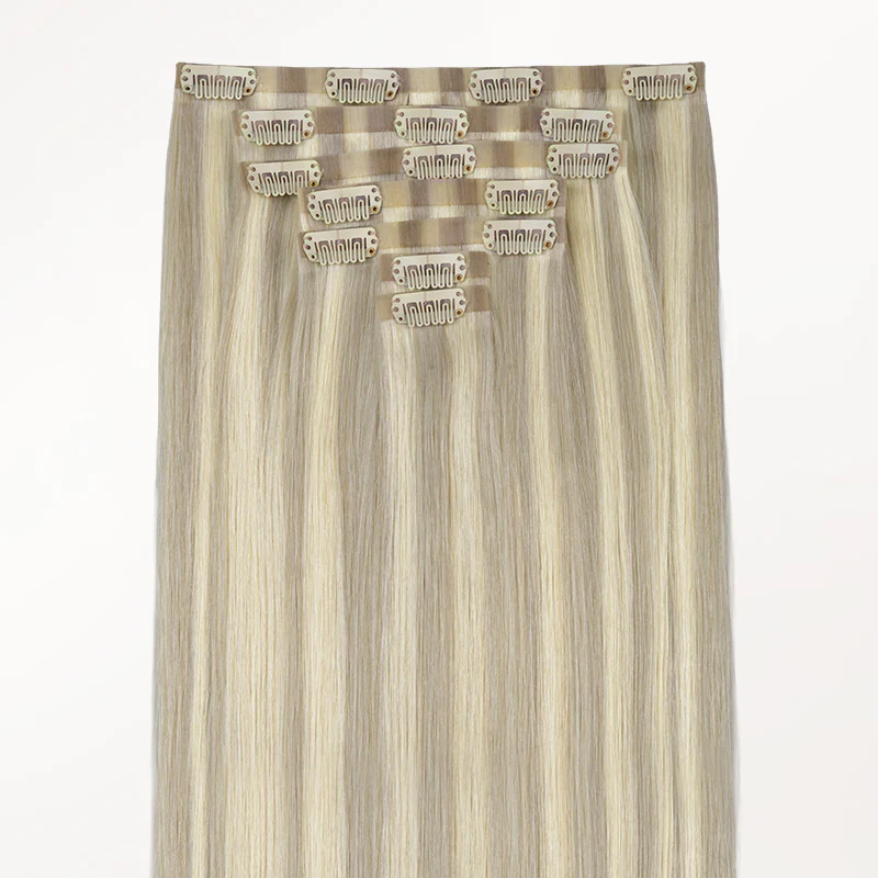 Ash Blonde Highlights (17A/60A) Invisi Edge Seamless Clip-Ins (140g-160g) - Image 5