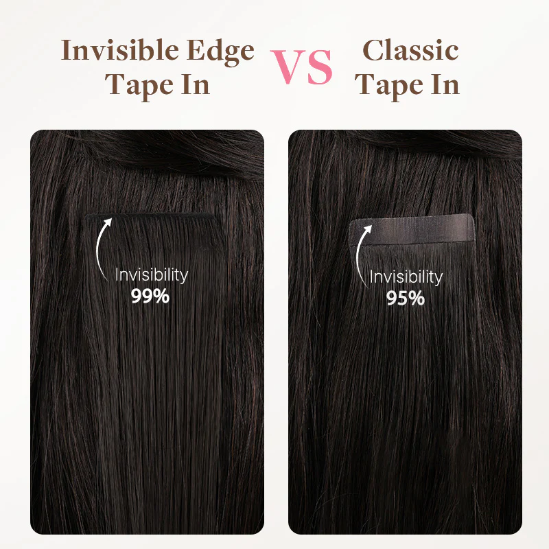 Dark Brown (2) Invisi Edge Tape-Ins 50g - Image 3