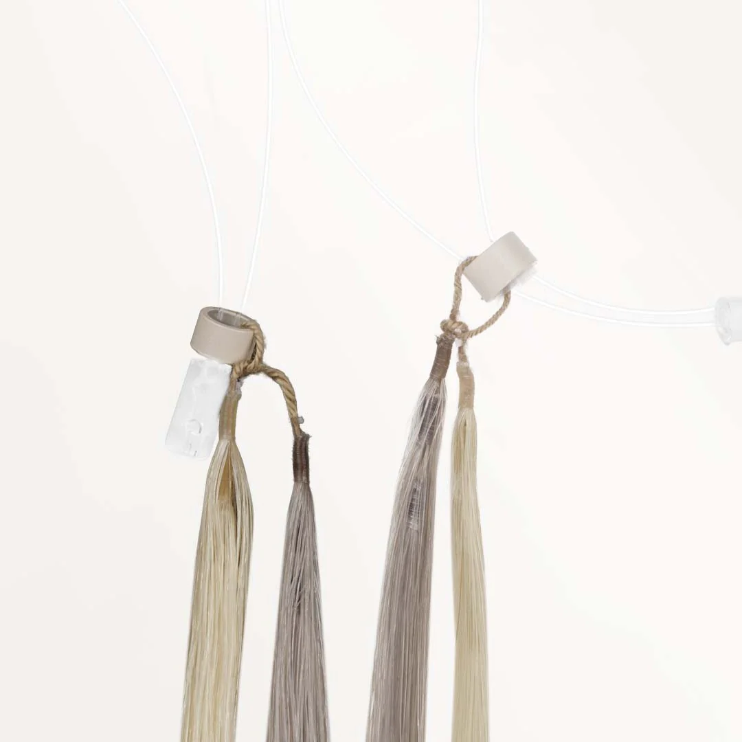 Ash Blonde Highlights (17A/60A) Feather Crochet Hair 68g - Image 5