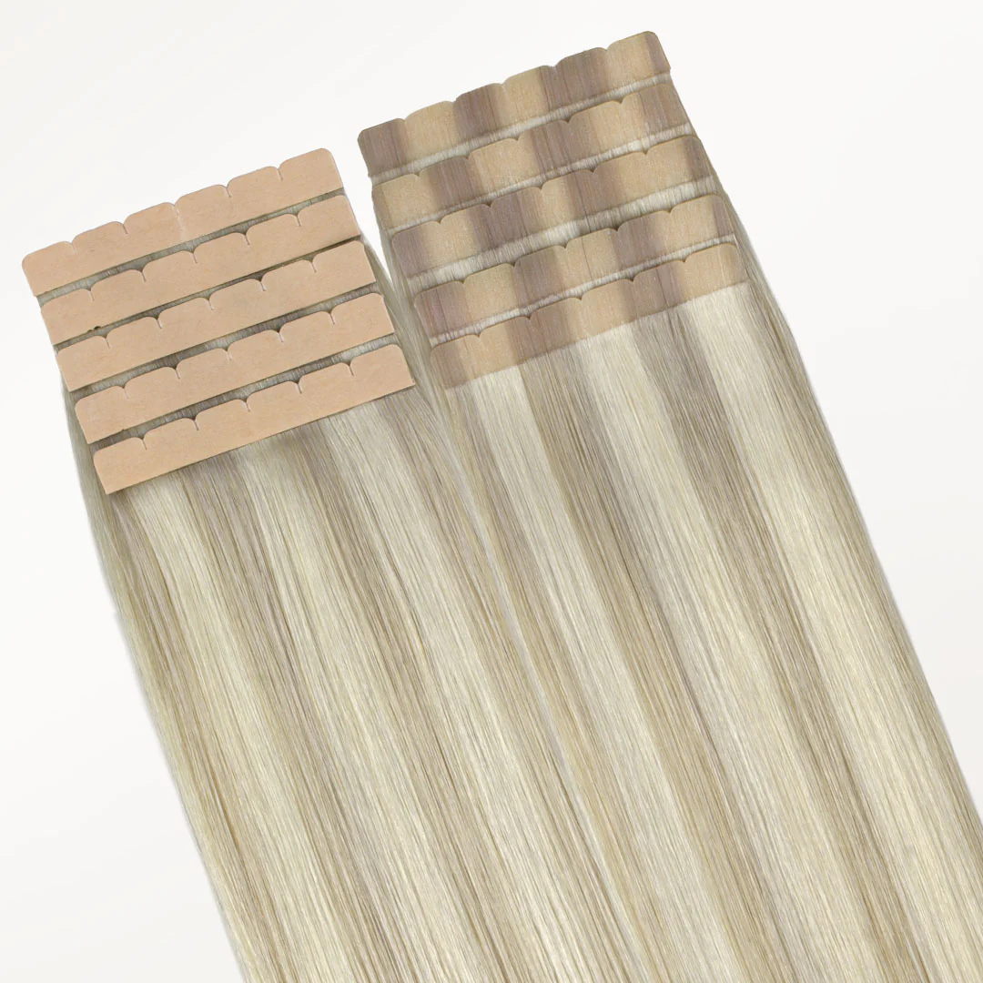 Ash Blonde Highlights (17A/60A) Mini Tape-Ins 40g - Image 3