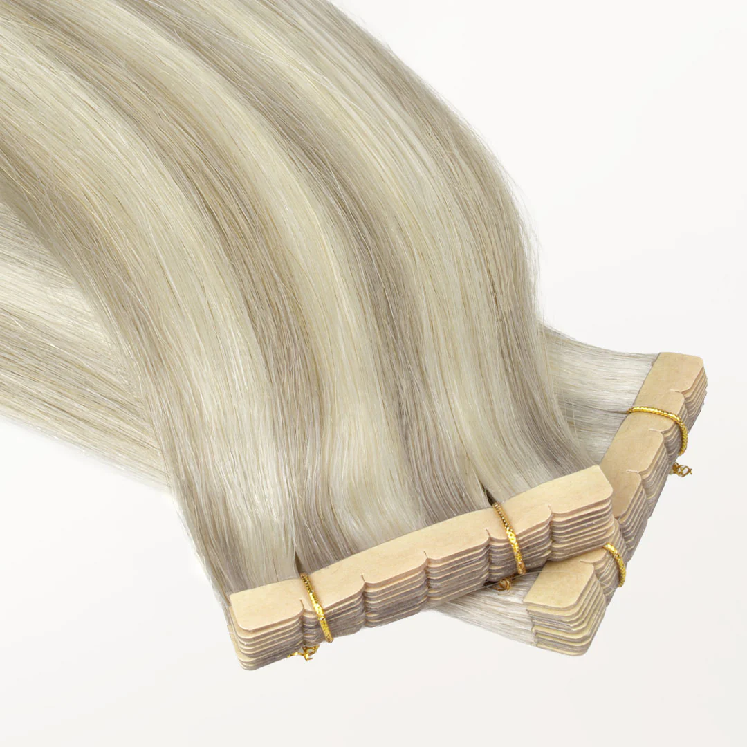 Ash Blonde Highlights (17A/60A) Mini Tape-Ins 40g - Image 6