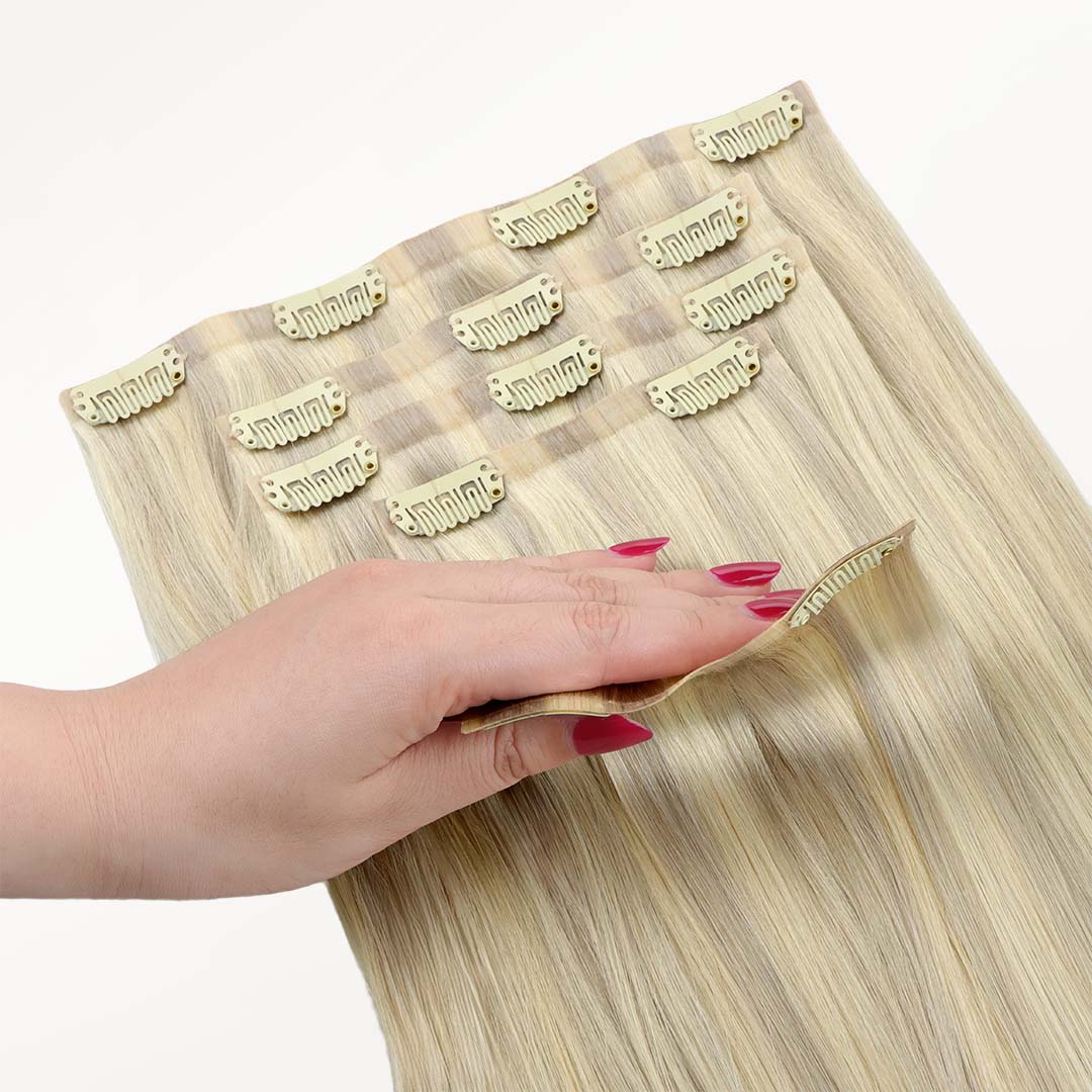 Ash Blonde Highlights (17A/60A) Seamless Clip-Ins [Clearance] - Image 4