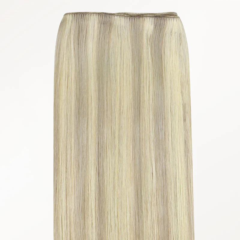 Ash Blonde Highlights (17A/60A) Thick Sew-In Weft Hair Extensions (120g-160g) - Image 4