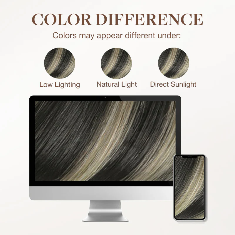 Black to Light Blonde Balayage (1B/19/1B) Tape-Ins 50g - Image 10
