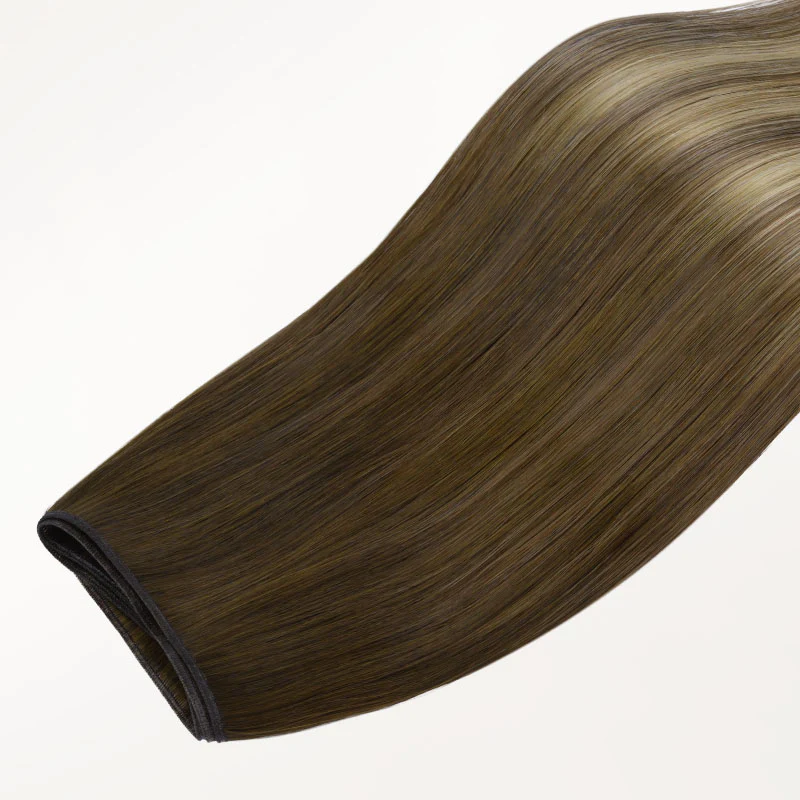 Bleach Blonde Balayage (3/8/613) Genius Weft Hair Extensions (50-120g) - Image 8