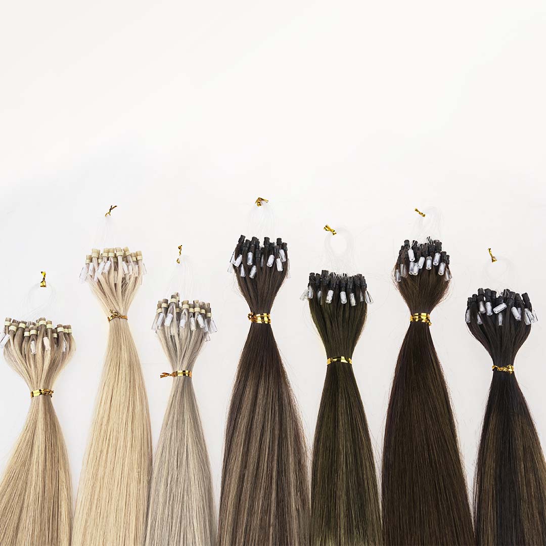 Dark Brown (2) Micro Link Tip Hair Extensions - Image 7