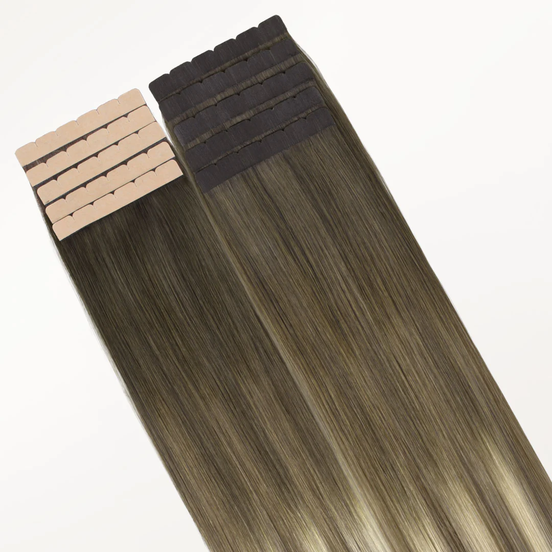 Bleach Blonde Balayage (3/8/613) Mini Tape-Ins 40g - Image 3
