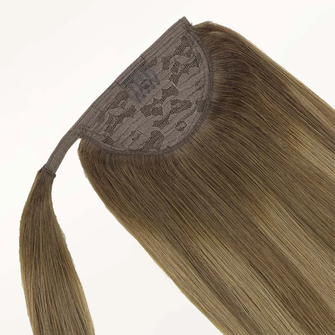 Bleach Blonde Balayage (3/8/613) Ponytail (75g-90g) - Image 5
