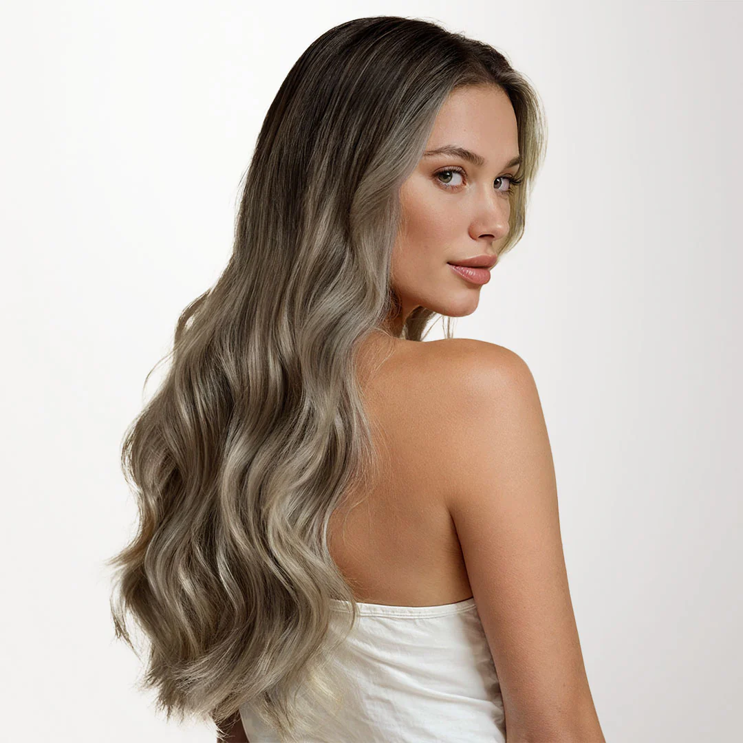 Bleach Blonde Balayage (3/8/613) Seamless Clip-Ins [Clearance] - Image 2