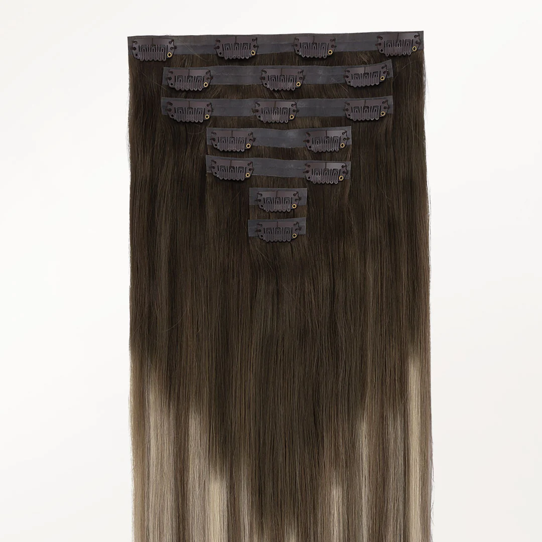 Bleach Blonde Balayage (3/8/613) Seamless Clip-Ins [Clearance] - Image 8