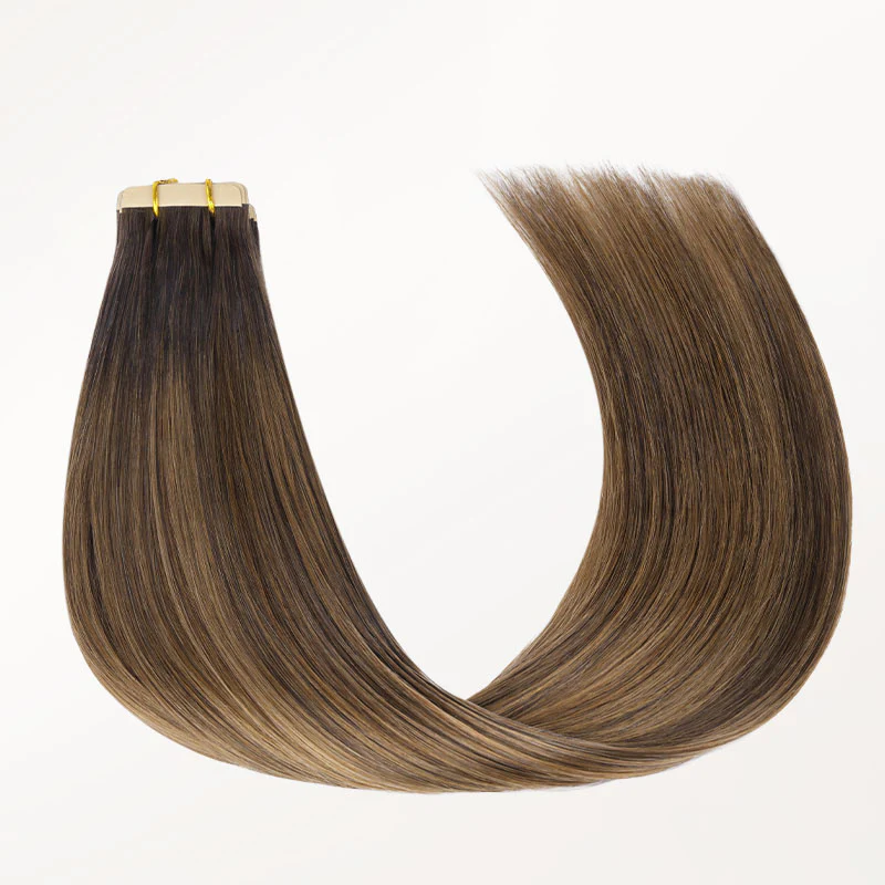 Brunette Balayage (4D/14/5B) Tape-Ins 50g - Image 7