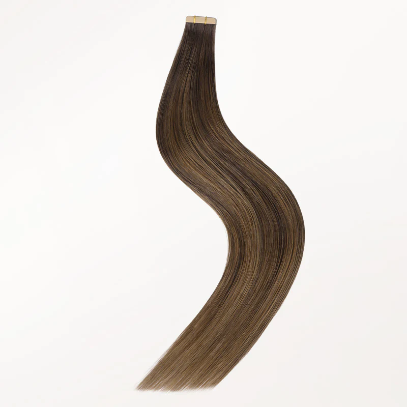 Brunette Balayage (4D/14/5B) Tape-Ins 50g - Image 8