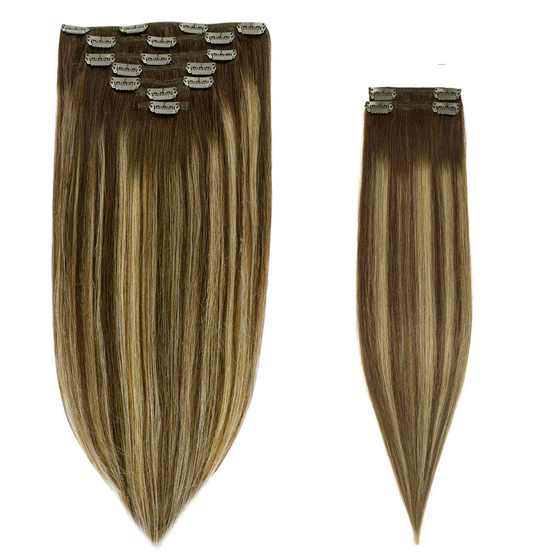 Caramel Blonde Balayage (4/27/4) Classic Clip-Ins (150g-170g) - Image 3