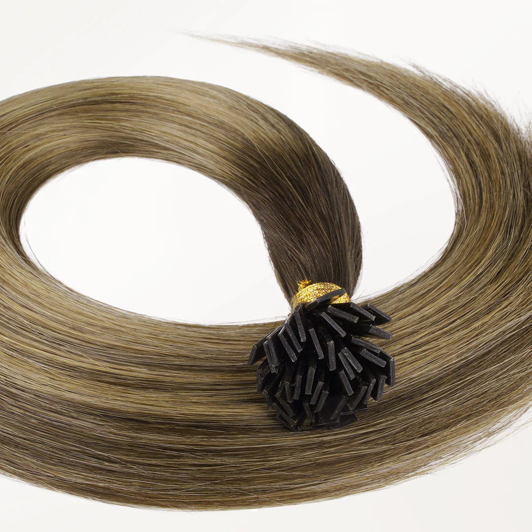 Caramel Blonde Balayage (4/27/4) Flat Tip Hair Extensions 60g - Image 5