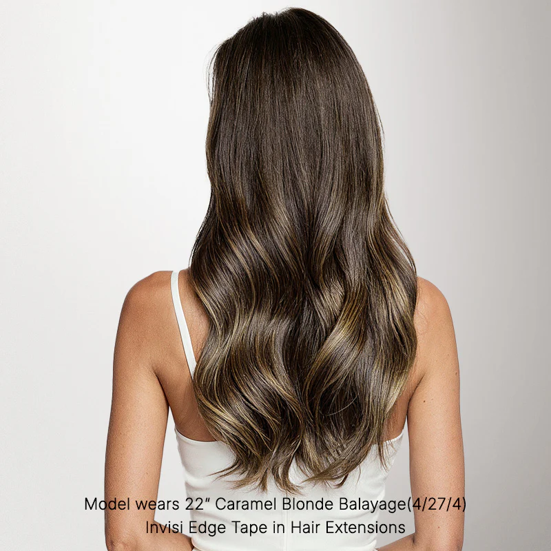 Caramel Blonde Balayage (4/27/4) Invisi Edge Tape-Ins 50g - Image 5