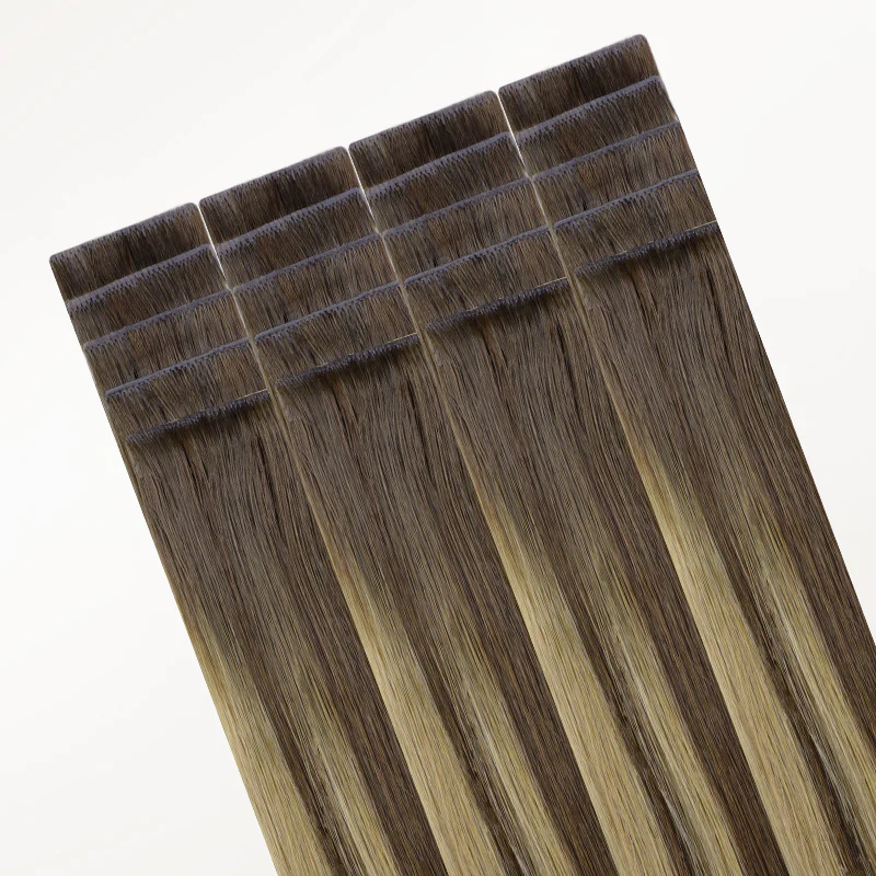 Caramel Blonde Balayage (4/27/4) Invisi Edge Tape-Ins 50g - Image 7