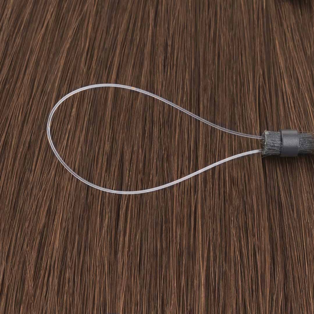 Dark Brown (2) Micro Link Tip Hair Extensions - Image 6