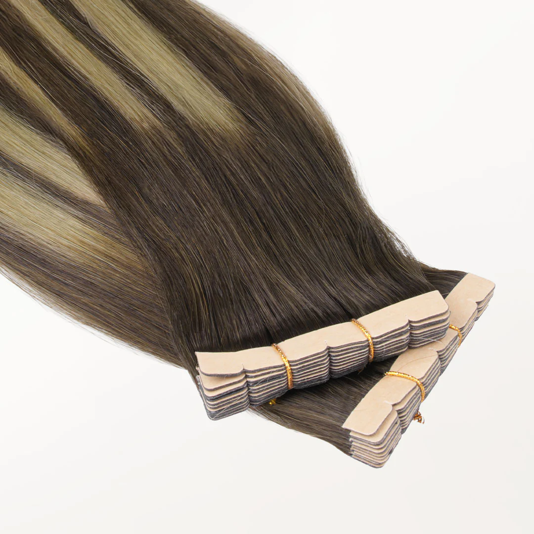 Caramel Blonde Balayage (4/27/4) Mini Tape-Ins 40g [Clearance] - Image 6
