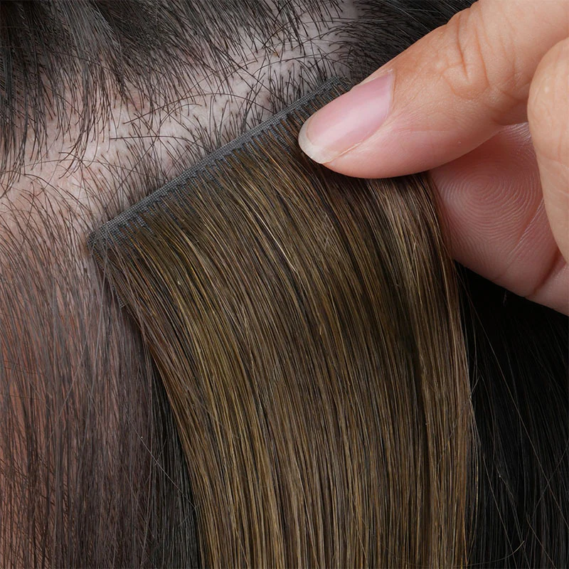 Caramel Blonde Balayage (4/27/4) Scalp Hair Fill-Ins (30g-39g) - Image 13
