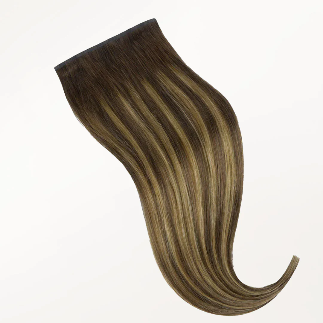 Caramel Blonde Balayage (4/27/4) Seamless Clip-Ins (130g-160g) - Image 9