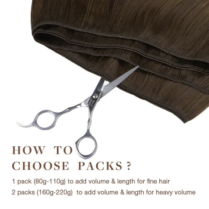 Caramel Blonde Balayage (4/27/4) Sew-In Weft Hair Extensions (80g-120g) - Image 3