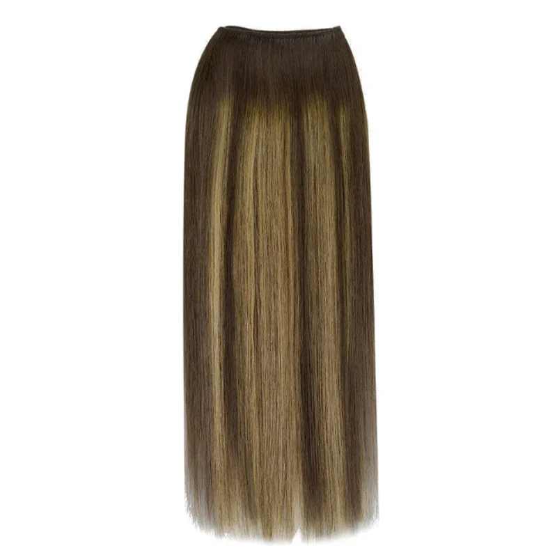 Caramel Blonde Balayage (4/27/4) Sew-In Weft Hair Extensions (80g-120g) - Image 7