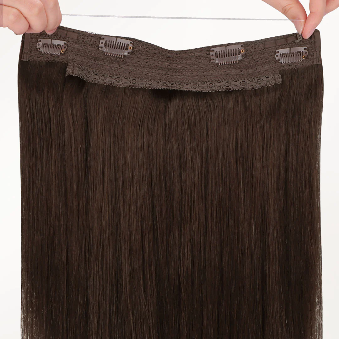 Chocolate Brown (4A) Wire Hair Extensions (70g-110g) - Image 4