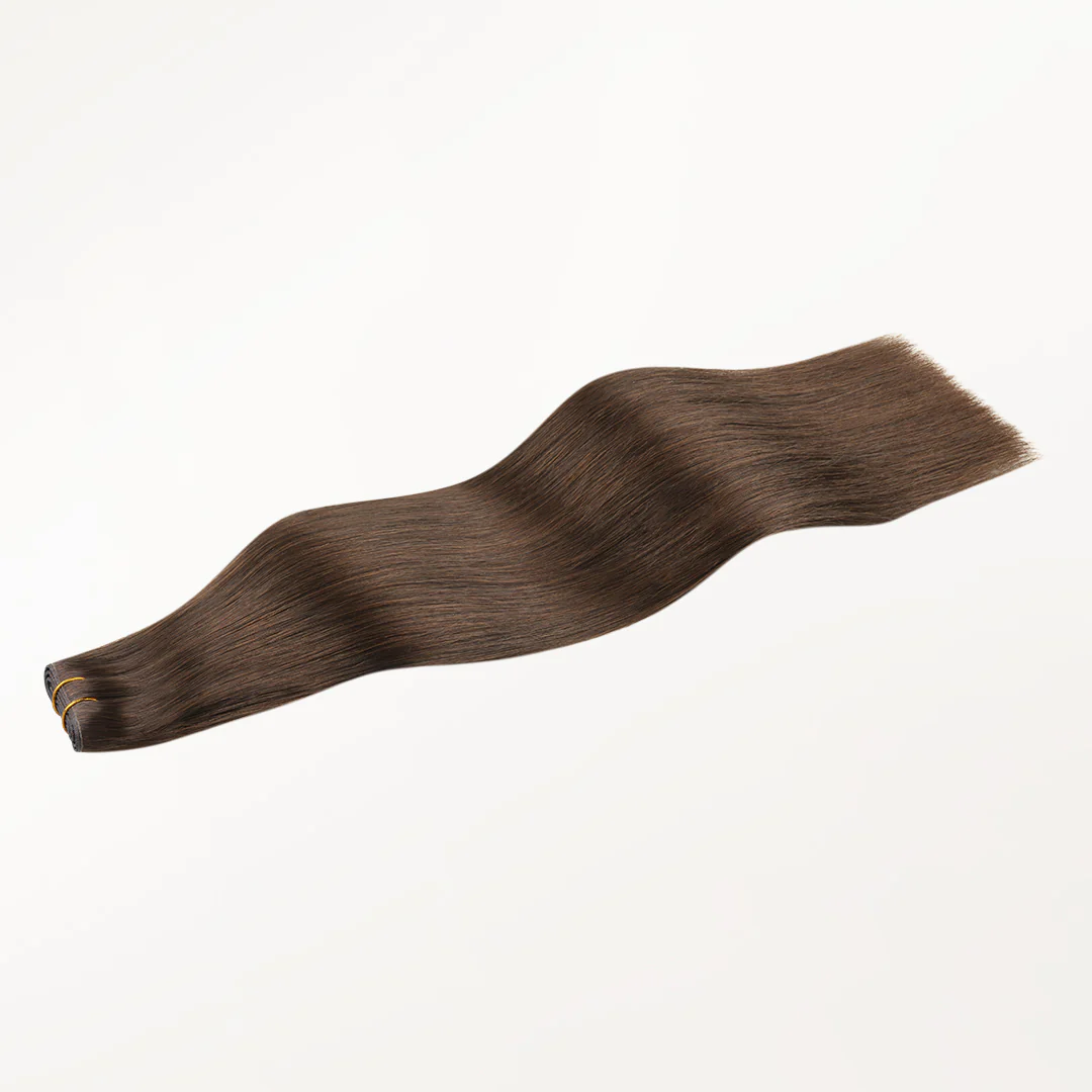 Chocolate Brown (4A) Butterfly Weft Hair Extensions (100g-160g) - Image 3