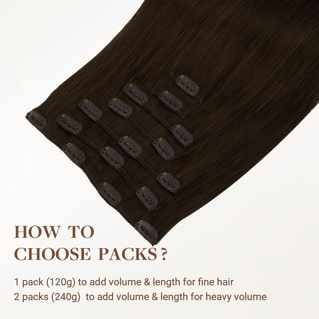 Chocolate Brown (4A) Classic Clip-Ins [Clearance] - Image 5