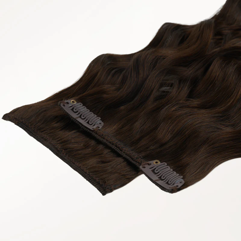 Chocolate Brown (4A) Elf Curly Clip-in Hair Extensions (120-150g) - Image 3
