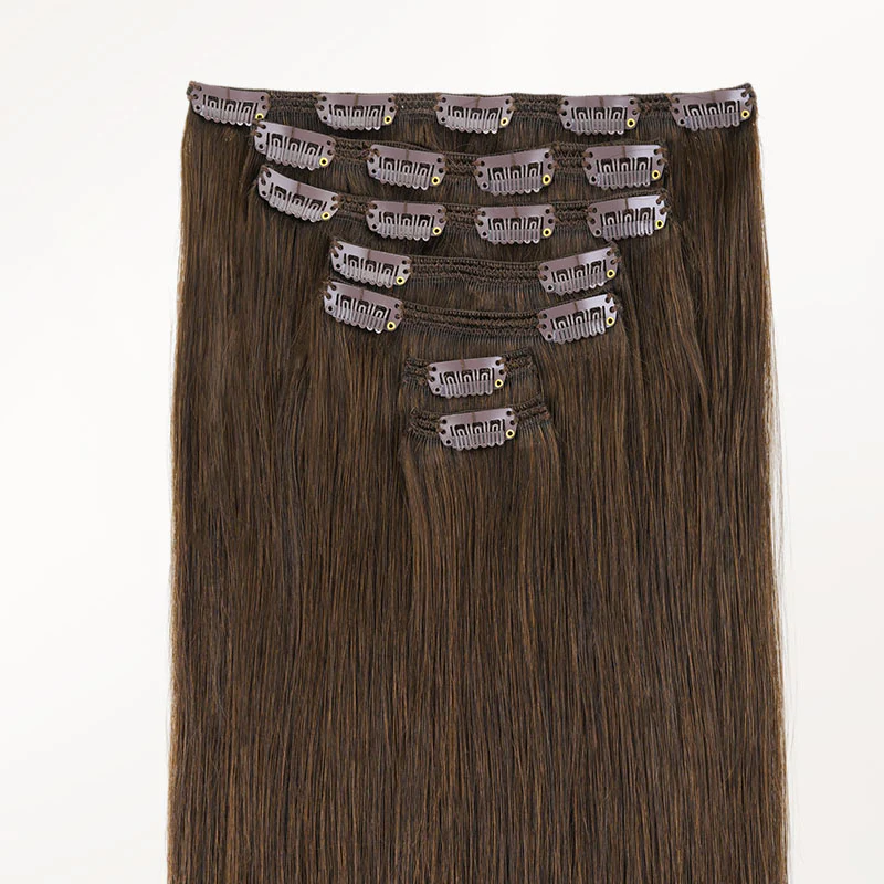 Chocolate Brown (4A) Full Classic Clip-Ins (160g-220g) - Image 4