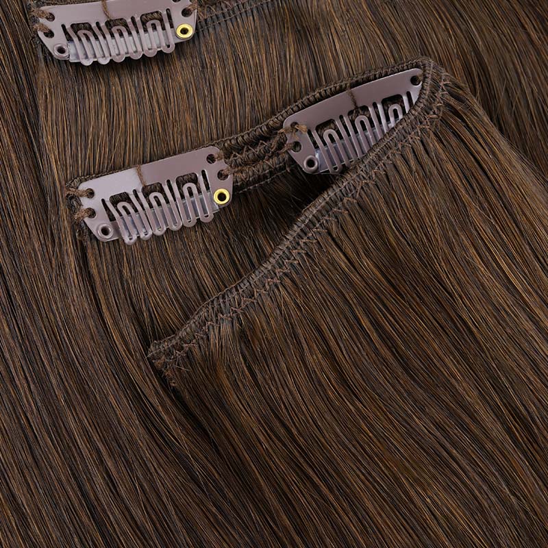 Chocolate Brown (4A) Full Classic Clip-Ins (160g-220g) - Image 8