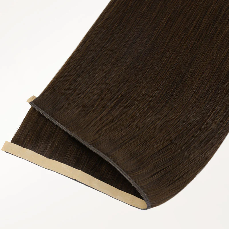 Chocolate Brown (4A) Genius Tape Weft Hair Extensions 60g - Image 20