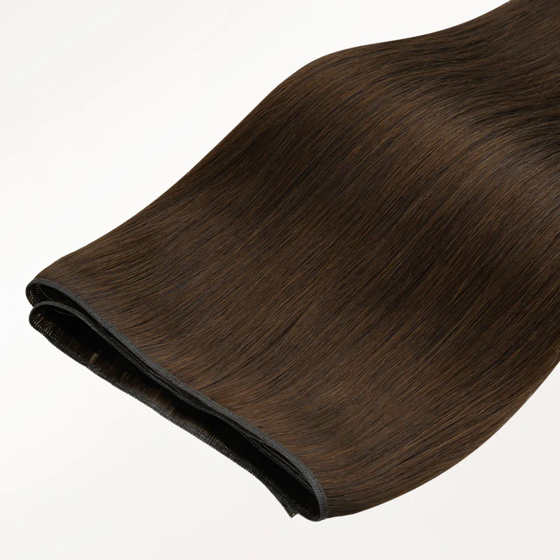Chocolate Brown (4A) Genius Weft Hair Extensions (50-120g) - Image 8