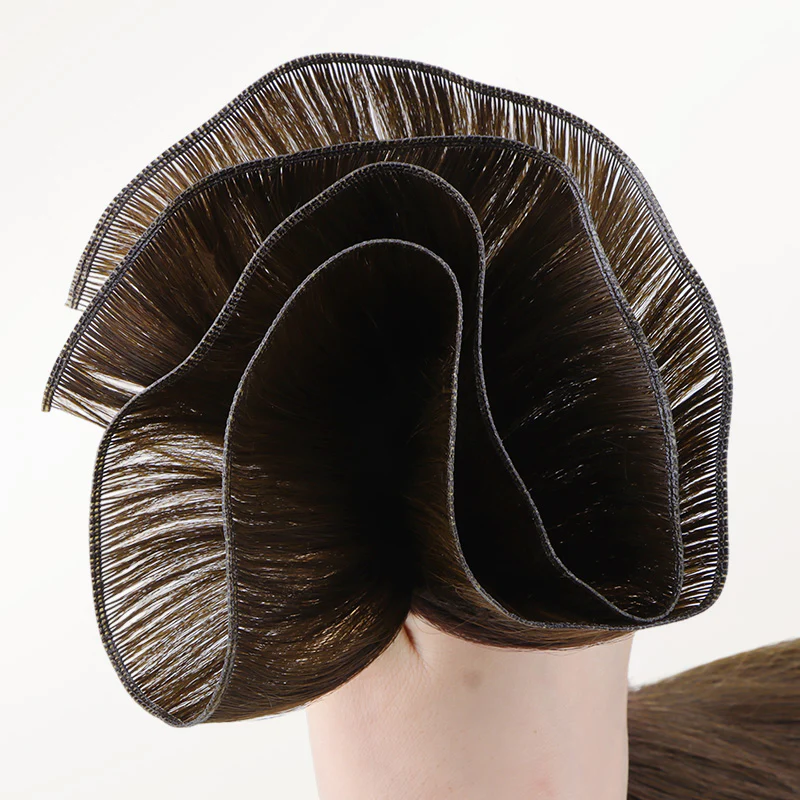Chocolate Brown (4A) Genius Weft Hair Extensions (50-120g) - Image 9