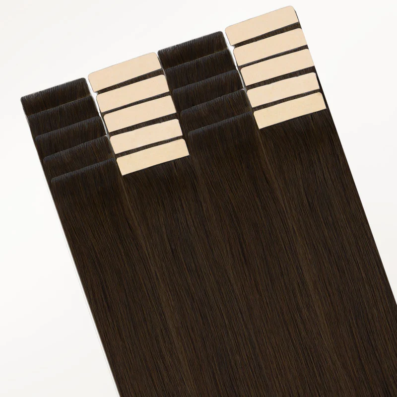 Chocolate Brown (4A) Invisi Edge Tape-Ins 50g - Image 3