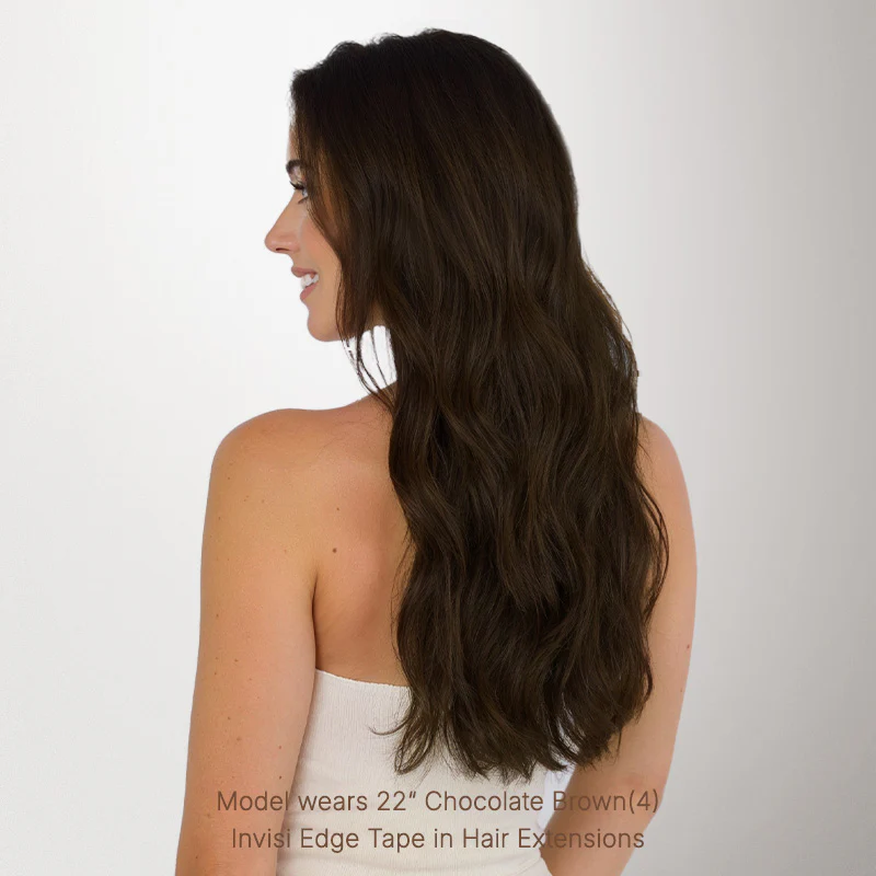 Chocolate Brown (4A) Invisi Edge Tape-Ins 50g - Image 4