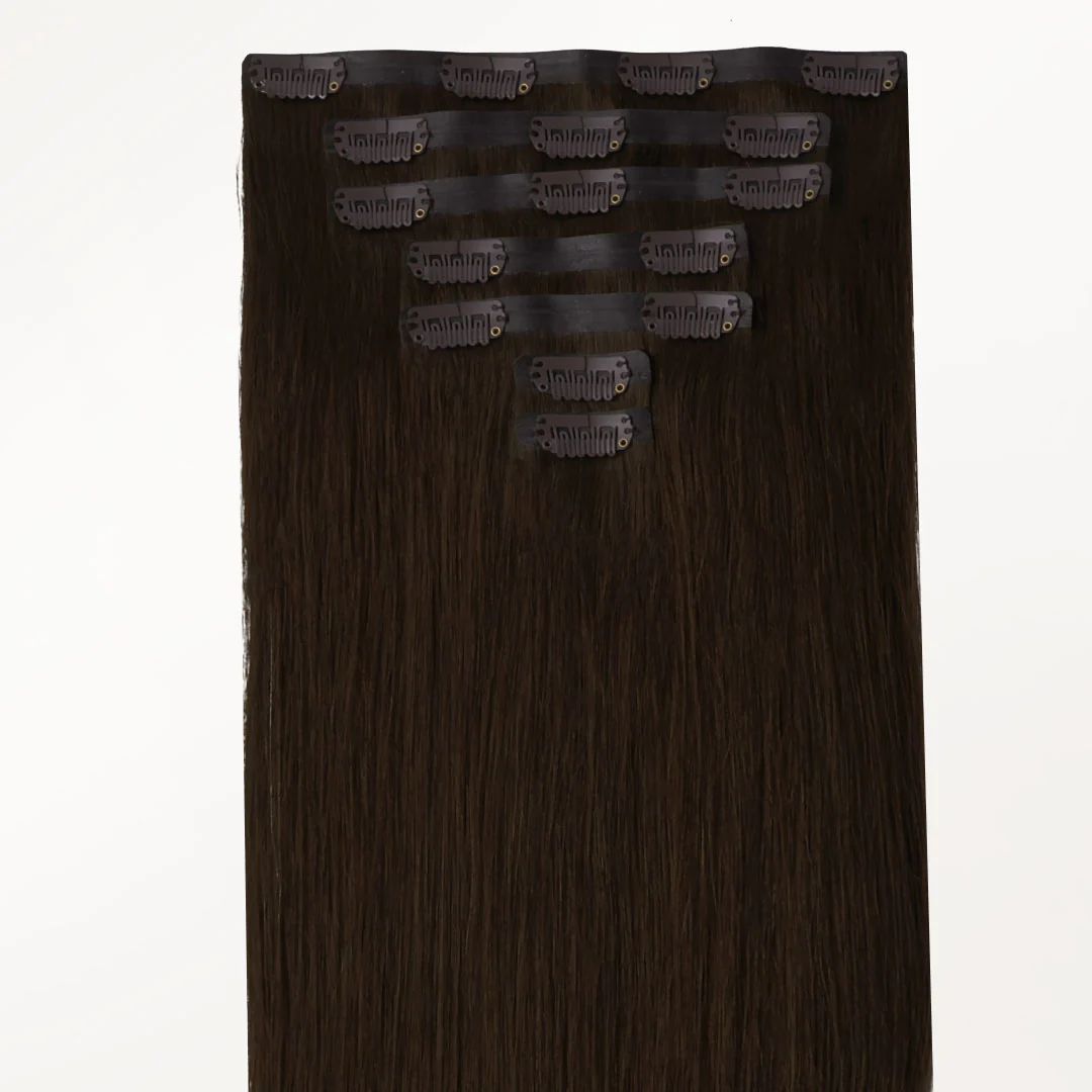 Chocolate Brown (4A) Seamless Clip-Ins (130g-160g) - Image 7