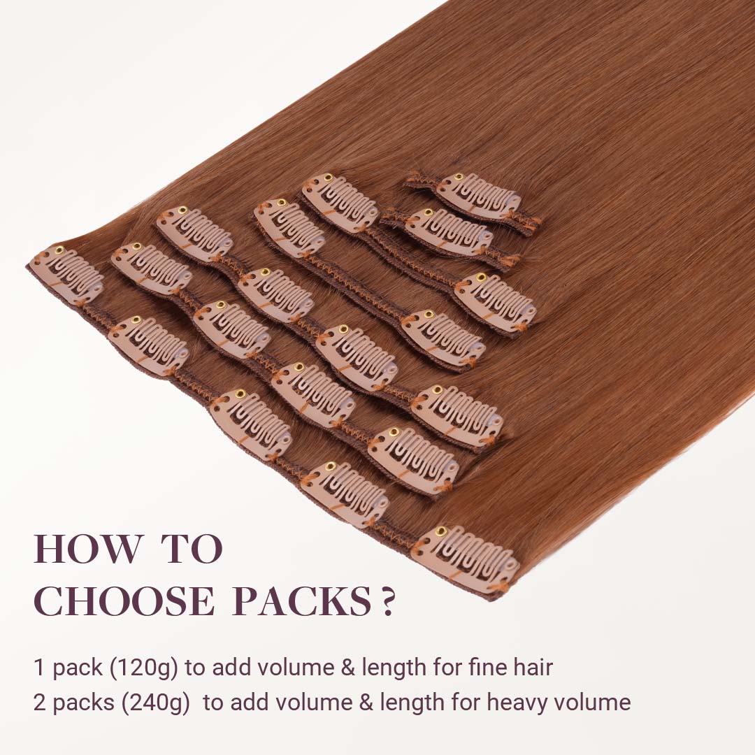 Cinnamon Terra Copper (330) Classic Clip-Ins (120g-130g) [Clearance] - Image 3