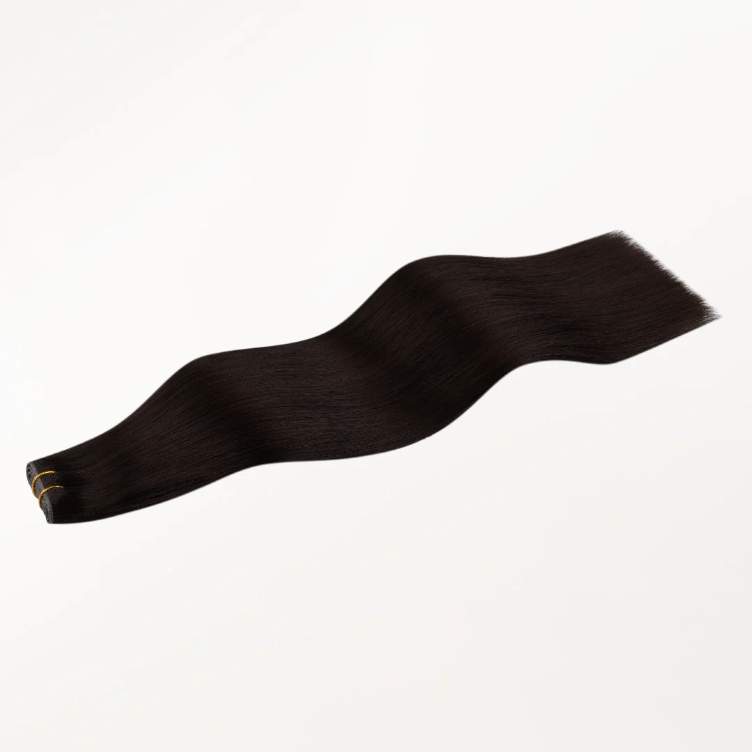 Dark Brown (2) Butterfly Weft Hair Extensions (100g-160g) - Image 3