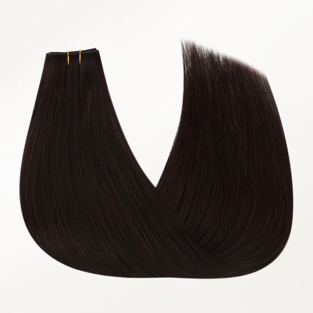Dark Brown (2) Butterfly Weft Hair Extensions (100g-160g) - Image 6