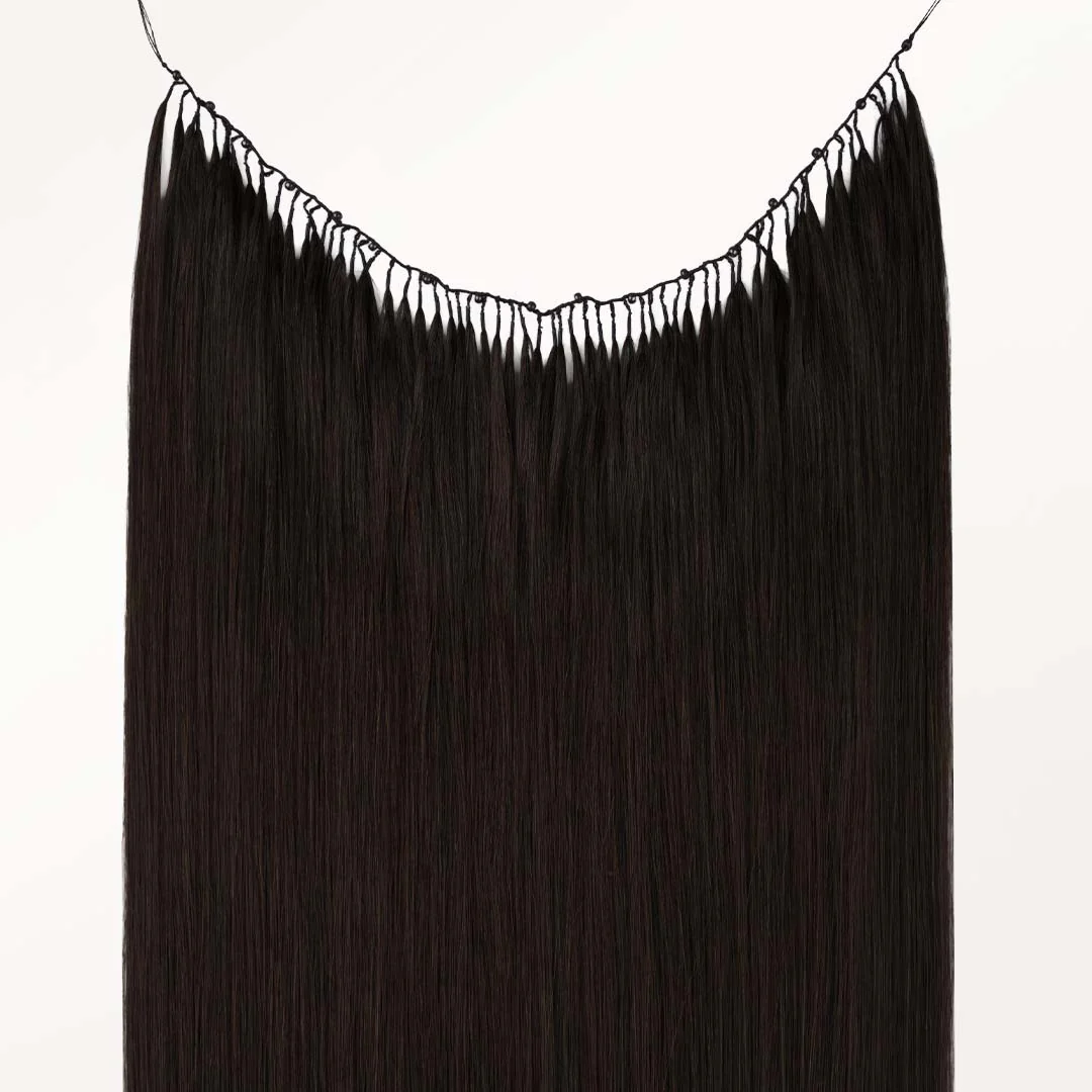 Dark Brown (2) Feather Weft Hair Extension (50g-60g) - Image 4