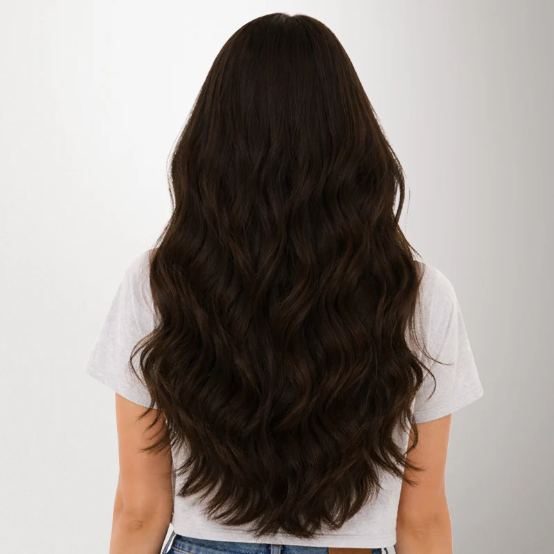 Dark Brown (2) Genius Tape Weft Hair Extensions 60g - Image 15