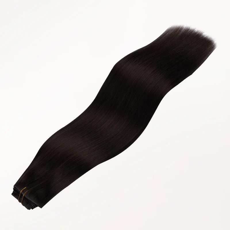Dark Brown (2) Invisi Edge Seamless Clip-Ins (140g-160g) - Image 9