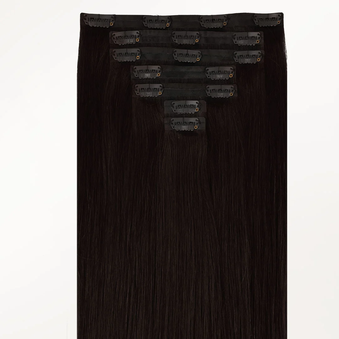 Dark Brown (2) Seamless Clip-Ins (130g-160g) - Image 4