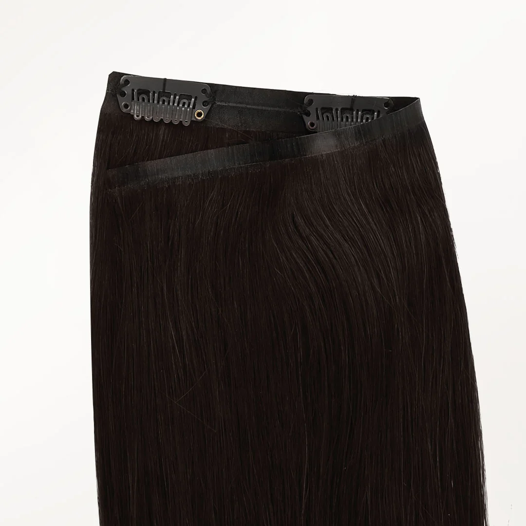Dark Brown (2) Seamless Clip-Ins (130g-160g) - Image 7